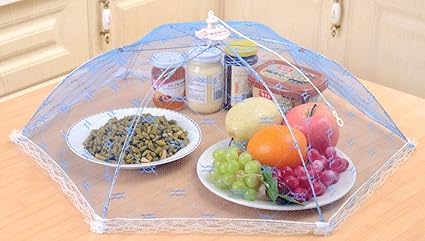 AASTIK Food Cover Umbrella Tent Mosquito Protection Mesh Screen Reusable and Collapsible Outdoor Picnic BBQ Food Covers Net for Flies Bugs & Mosquitoes 2 pic