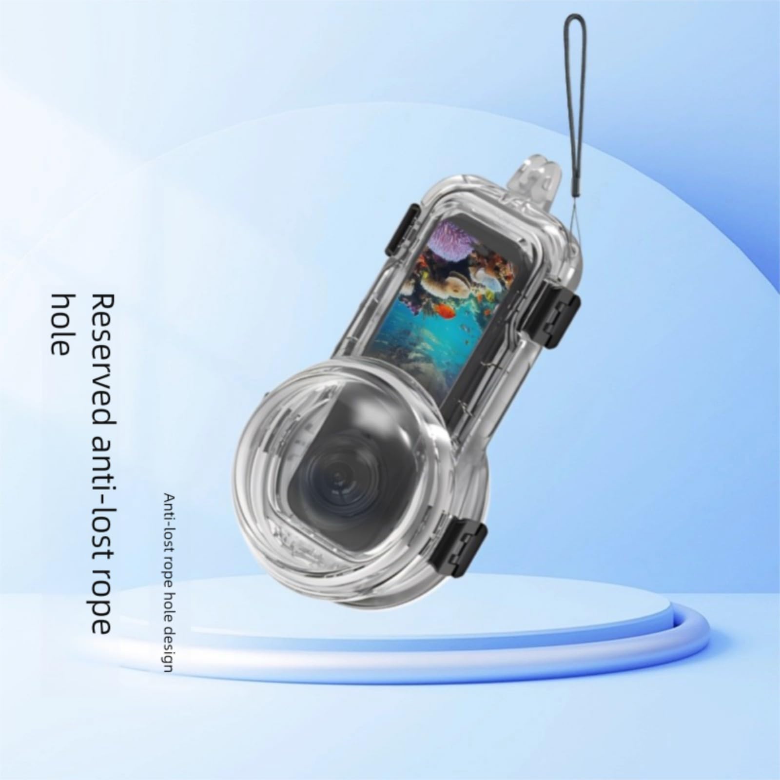 Custodia protettiva impermeabile invisibile per immersioni subacquee profondità 60 m custodia per action camera subacquea accessori