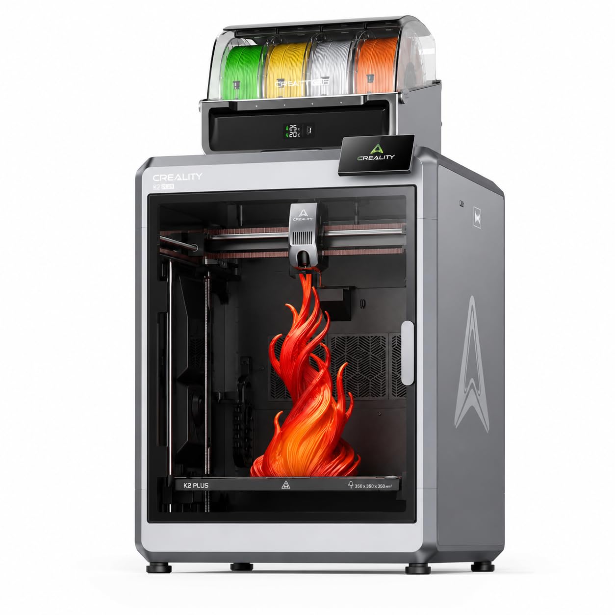 Creality K2 Plus Combo 3D Printer, Multi-Color Printing with 16 Colors, 600mm/s High Speed Printing, Dual AI Cameras for Surveillance, Full Automatic Leveling, Large Volume-image-11