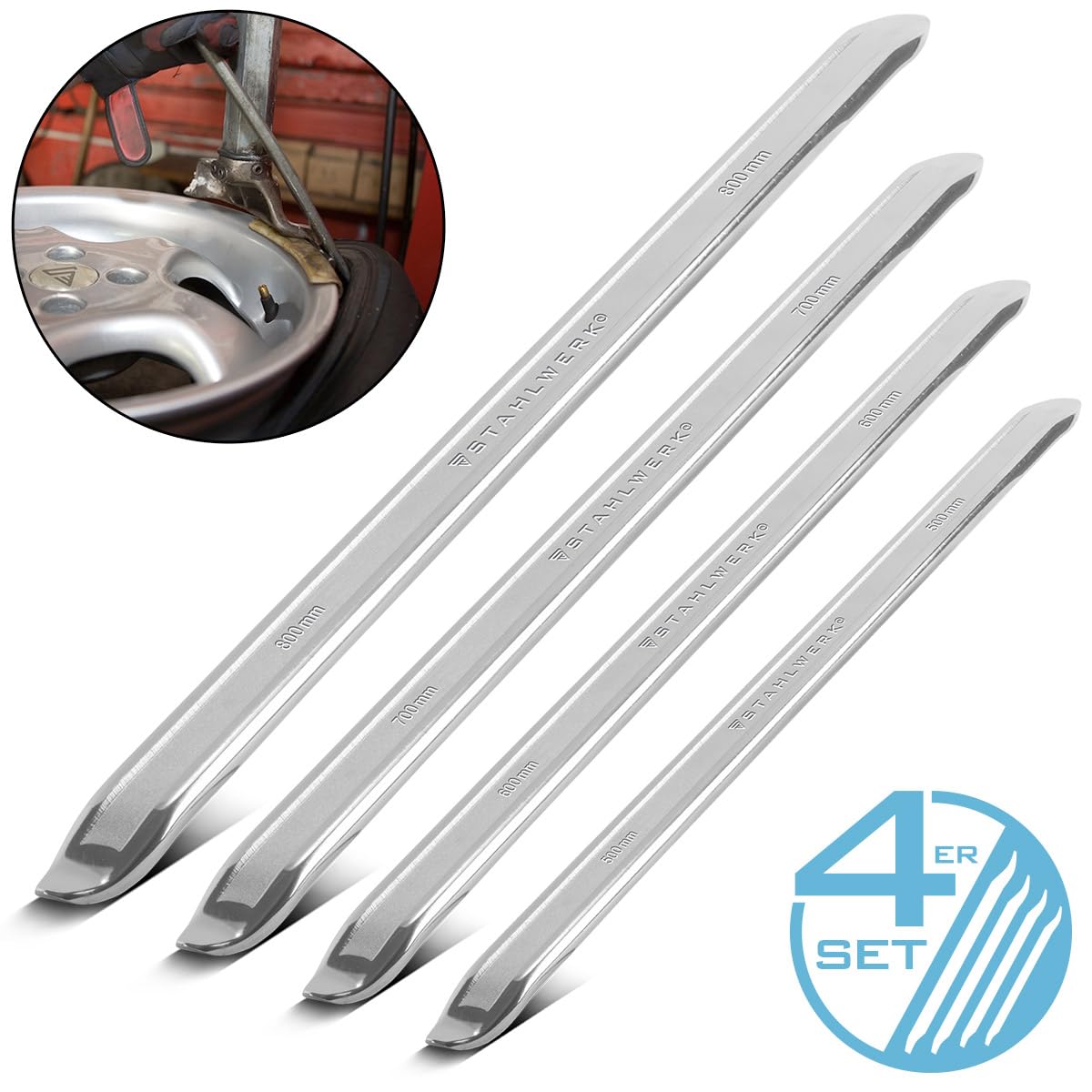 Reifen Montiereisen Set 4-teilig Montierhebel für