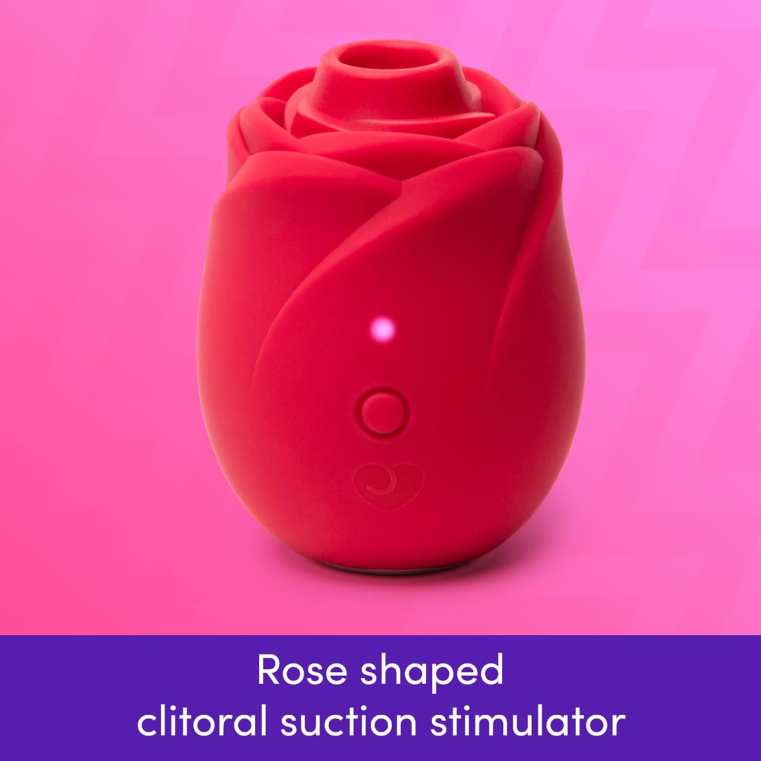 Lovehoney Rose Clitoral Sucking Toy | Rose Suction Vibrator with 6 Suction Speeds & 4 Patterns | Waterproof Rechargeable Clit Sucker for Women | Air Pulse Clitoral Stimulator Adult Sex Toy Gift | Red