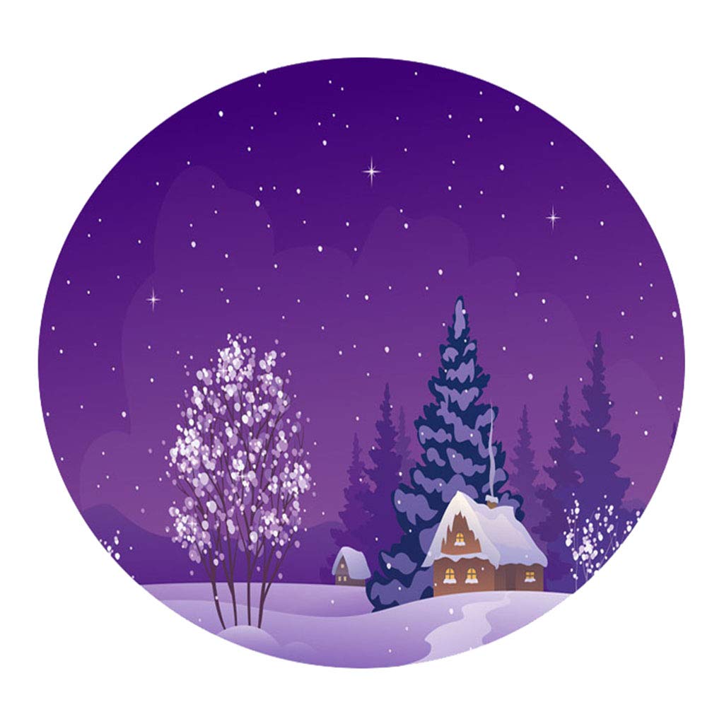 48'' Round Table Cover Tablecloth Oil-Proof & Waterproof Snow Scenery|Home & Garden|Furniture|Slipcovers-image-37
