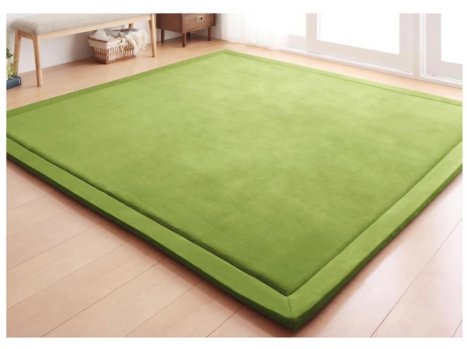 Tapis doux antidérapant salon chambre 100x200cm en velours épais
