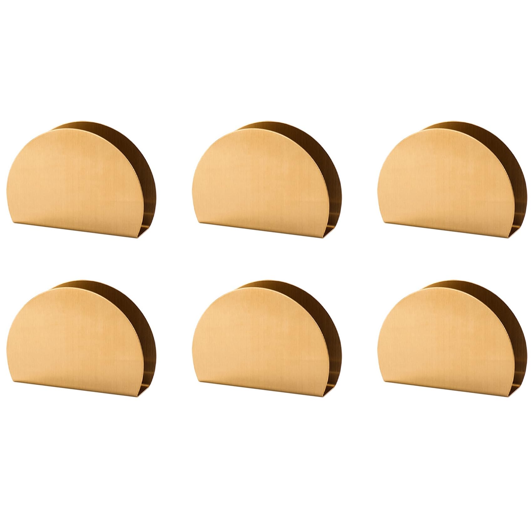 6X Porte-Serviettes de Table de Décoration Nordique pour et Le Mariage, Support de Tour de Stockage En Acier Inoxydable Plaqué Ou pour Hôtel