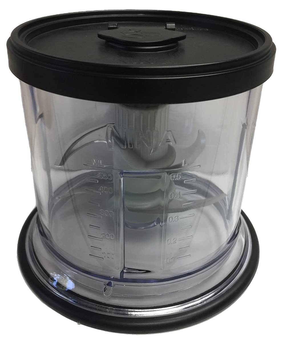 Ninja 16oz Bowl with Blade Storage Lid for NJ100 NJ100GN NJ100GR NJ100PR NJ1004 NJ1006 Express Stackable Chopper