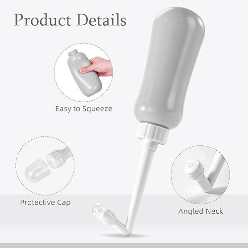 Miniatura 8 de Bidé portátil de viaje de gran capacidad 15.2 fl oz (15 oz) Bidé personal Bidé de mano azul