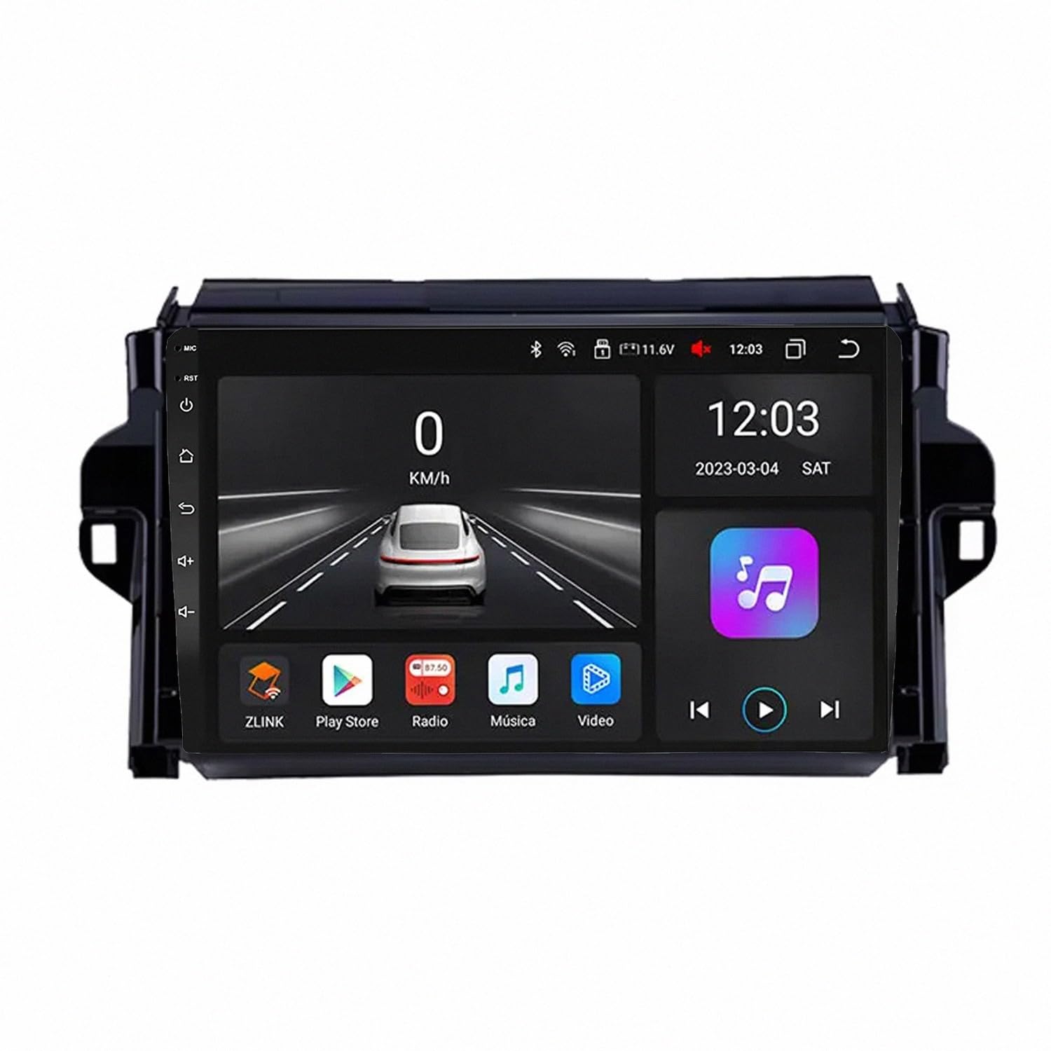 Radio Coche 2 DIN Toyota Fortuner Android Auto Pantalla 4 Nuclear 32G 8