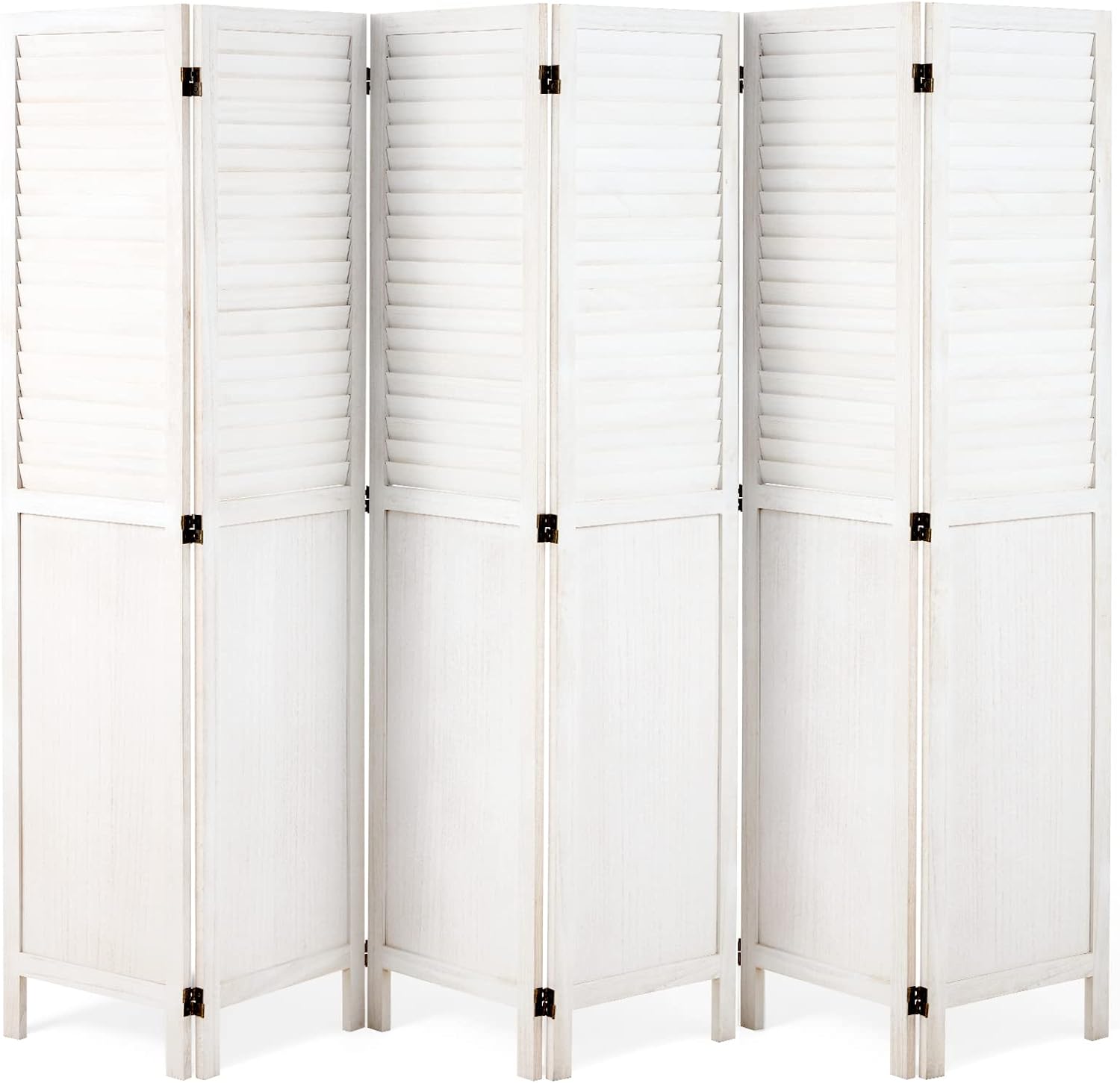 Vicluke 6 Panels Room Divider with 360 Degree Hinges, 5.6
