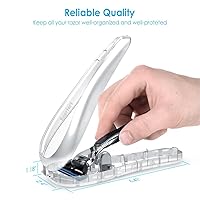 Vista 8 de Razor - Funda compatible con la maquinilla de afeitar Gillette Proglide Fusion para hombre, funda protectora de viaje manual con bolsa