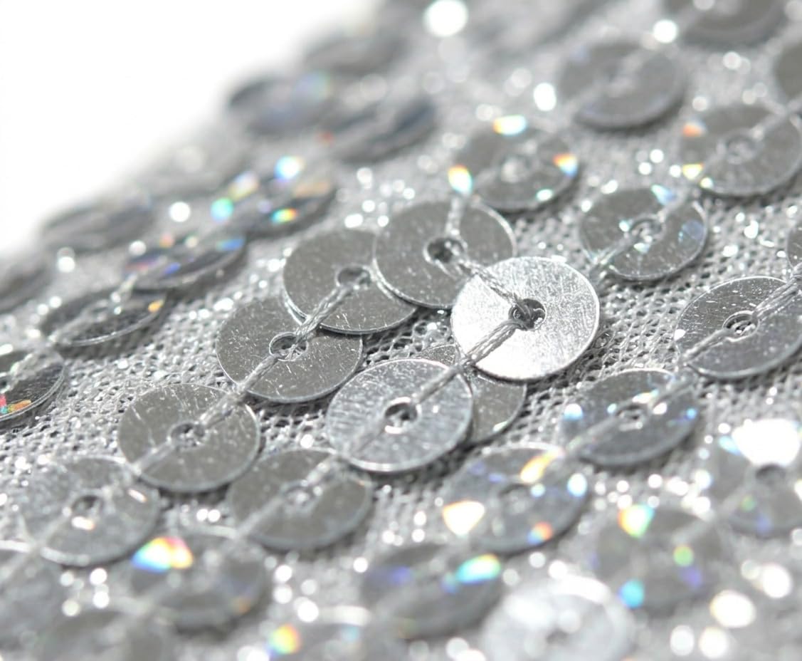 Utaly Kids Silver Sequin Gloves Boys Girls Dress Up Gloves for Halloween Cosplay Dance Show Costume Accessories