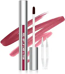 Cilrofelr Peel Off Lip Liner Stain, Long Wear Tattoo Lip Liner with Tweezer, Peel Off Lip Stain with Matte Finish, Long Lasting, Waterproof, Transfer-proof, Highly Pigmented Color (Mauve)