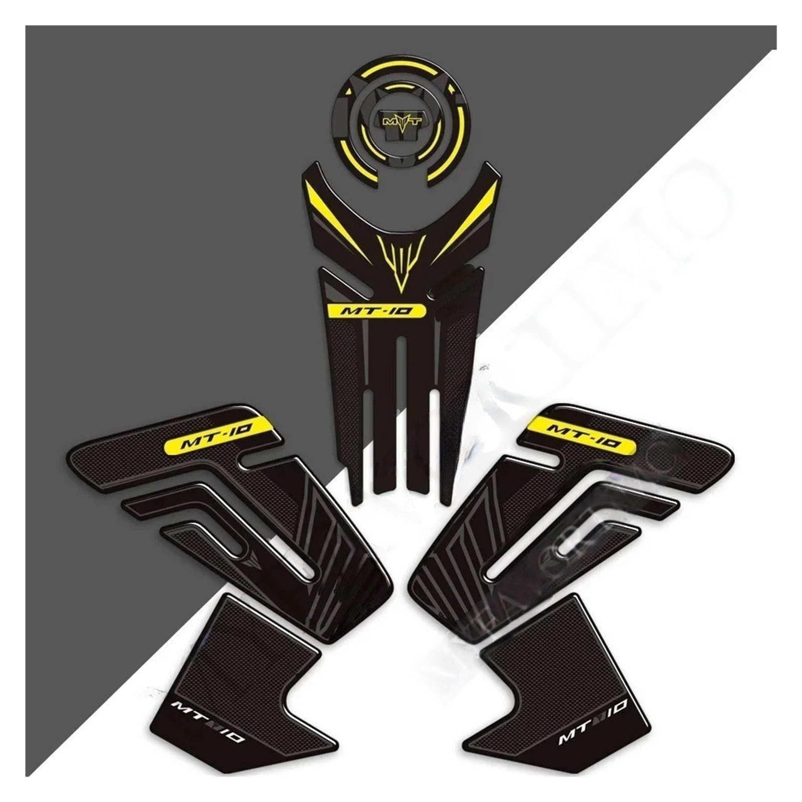 Motorbike Tank Pad Sticker for MT10 FZ10 FZ MT - 10 SP Tank Pad Grips Fuel Oil Kit Knee Protector Stickers Decals Tank Pad Grips