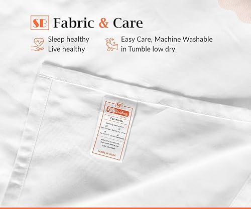 Miniatura 8 de SGI - Edredón de plumón alternativo tamaño King de gran tamaño, gris oscuroblanco, 300 GSM, relleno de fibra siliconada, funda de edredón acolchado