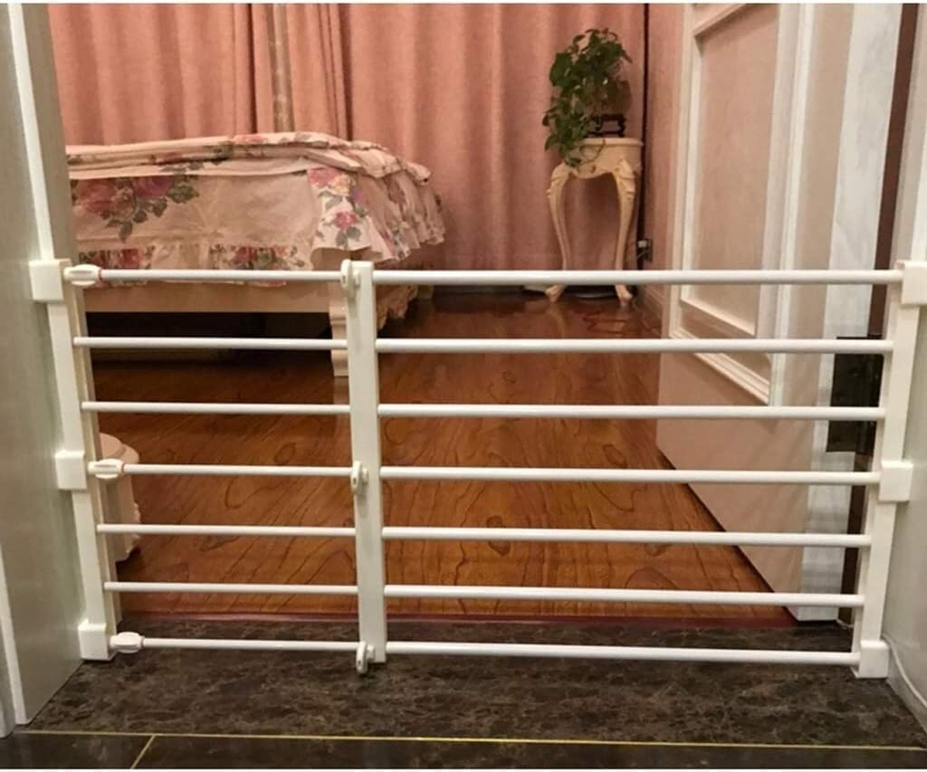 Indoor Fence Retractable Pet Gate with Railings, Suitable for Small to Medium-Sized Staircases Adjustable Safety gate