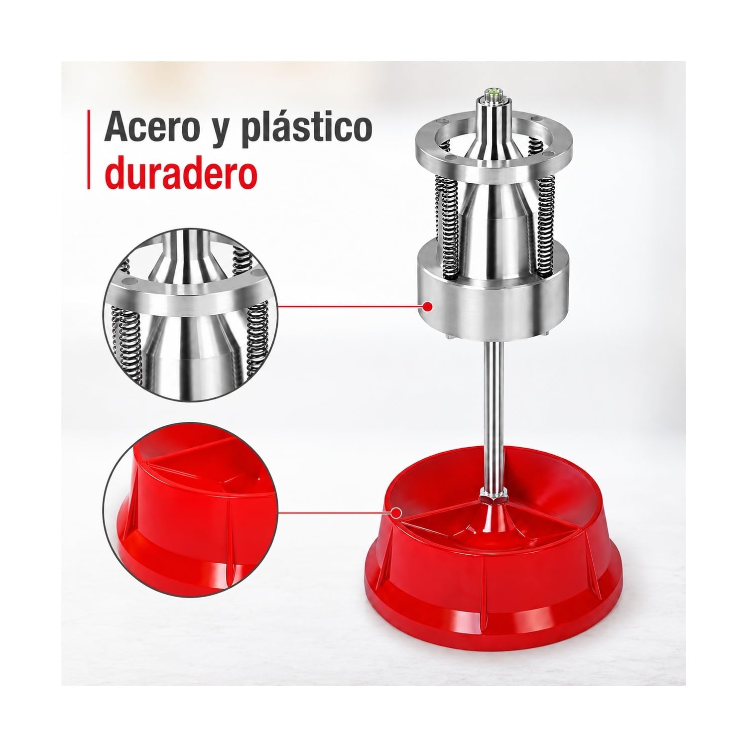 equilibradora de ruedas portátil, equilibrador manual de neumáticos para coches y camiones ligeros, balanceador con nivel de burbuja, fácil de transportar
