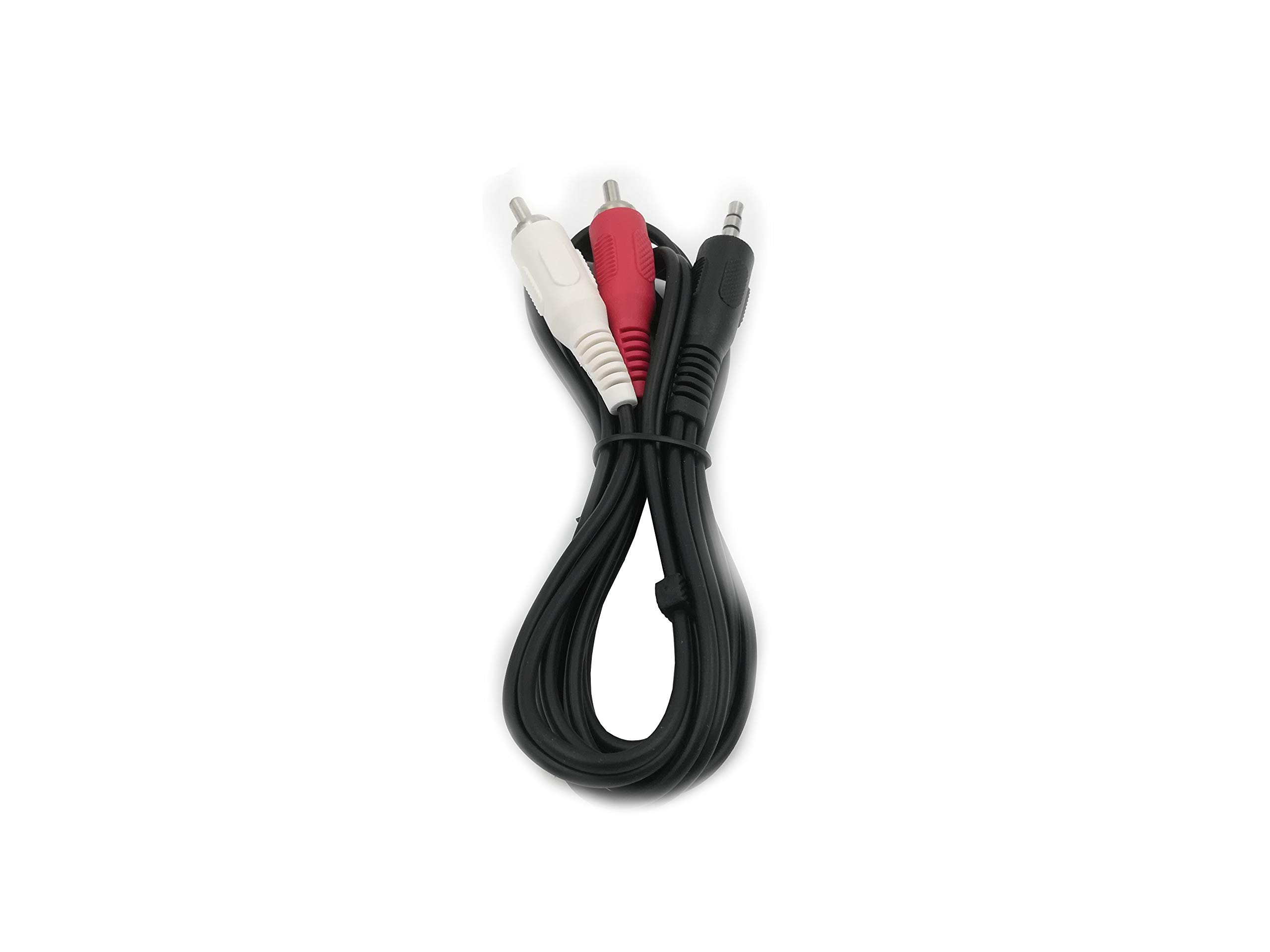 Câble Audio Jack 3.5mm Mâle Vers 2 RCA Mâles - Longueur 1,2 M, Blindé, Pour Hi-Fi, Home-cinéma, PC, Etc.