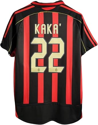 Kaka Home Mens Soccer Jersey Fan Version Short Sleeve Shirt for Game Day, Training, or Casual Wear 2006/07