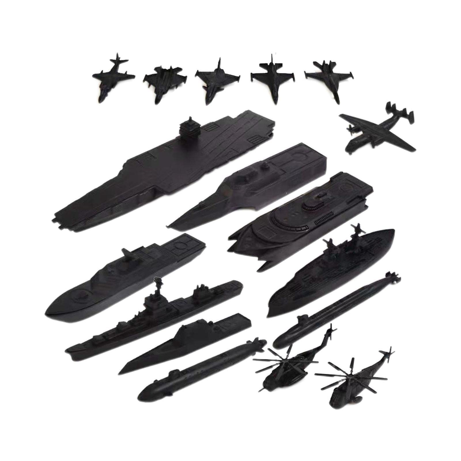 SYDL 17 Pieces Naval Ship Building Blocks Fun Gift for 14 Year and up Kids Adult Black| TV, Movie & Video Games|Toys & Hobbies-image-42