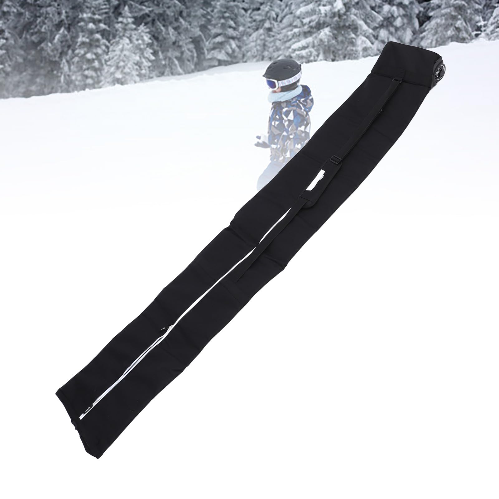 Socobeta Gepolsterte Snowboardtasche mit Rollen, wasserdichte Ski- und Snowboardtasche Zum Schutz Ihrer Ausrüstung, 600D Oxford-Gewebe, Passend für Snowboards Bis zu 200 cm