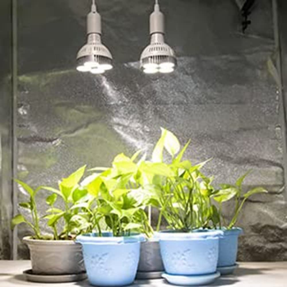 Lampada Per Piante Vintage E27 - In Metallo, Cavo 5m, Per Interni/esterni, Nera - Foto 10