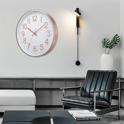 Miniatura 3 de Wall Clock 30cm Silent Non Ticking Clock for Living Room Bedroom Kitchen Office