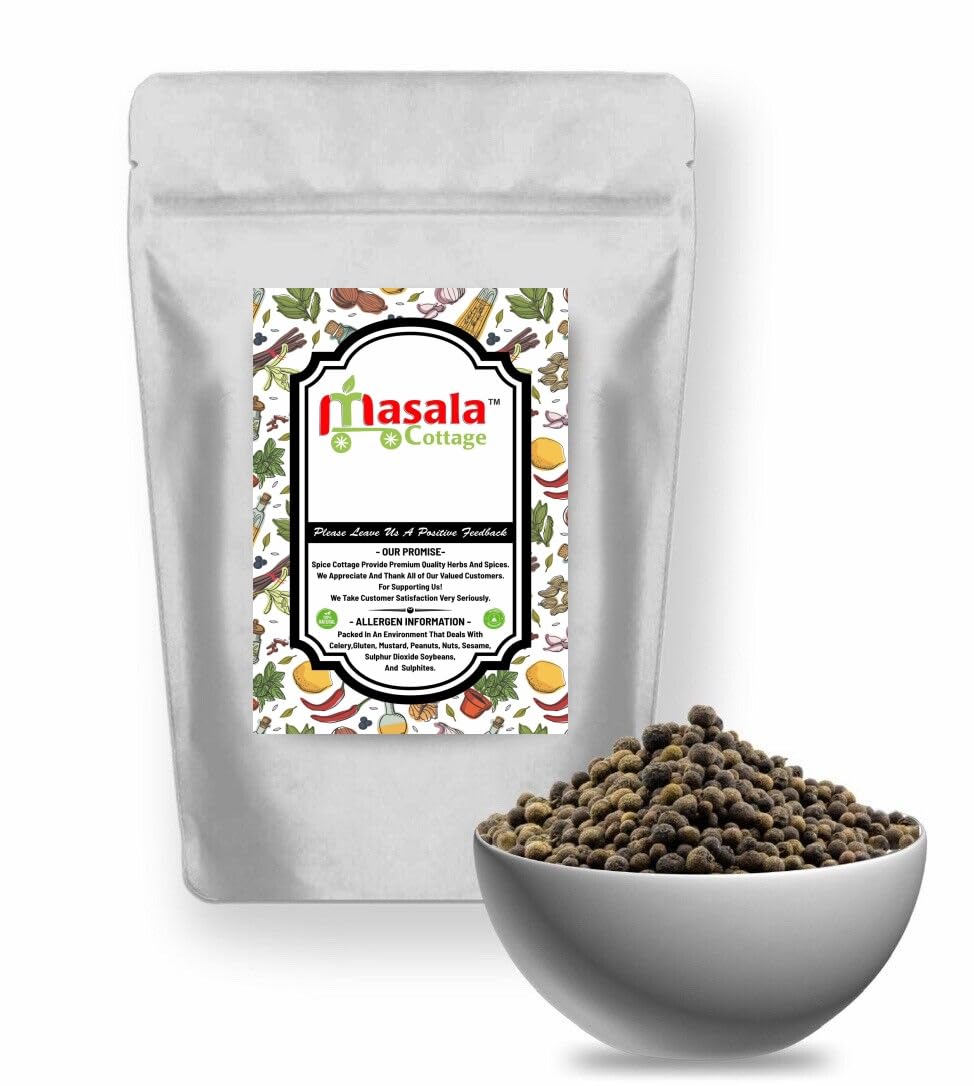 Allspice (Pimento) Berries Whole Dried Pimento Premium Quality Herbs and Spices Seasoning by Masala Cottage® 25g-1.9kg (25, Grams)