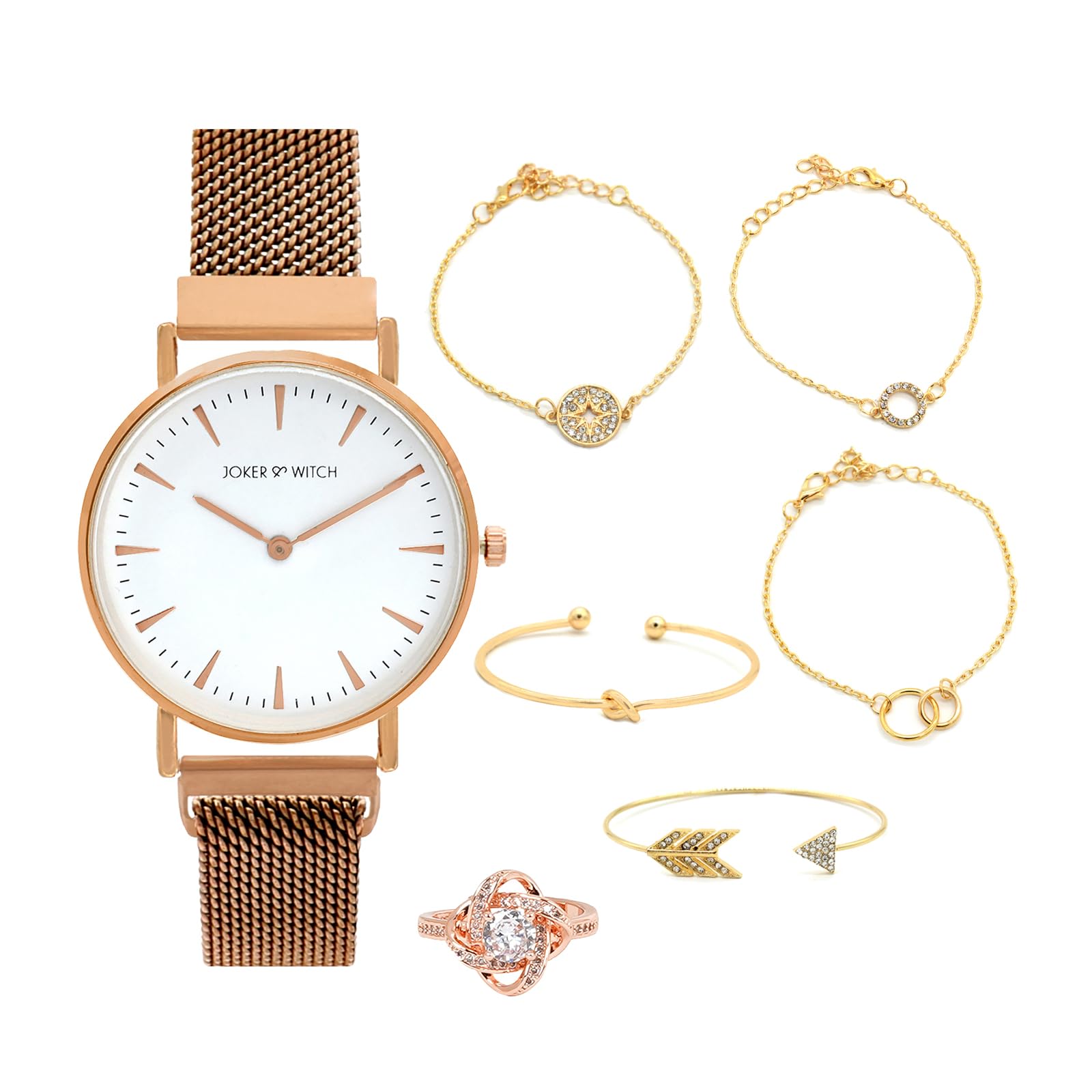Joker & Witch Gleam Love Traingle Womens Watch Gift Sets (B0CC4YKR46) Amazon Price History, Amazon Price Tracker