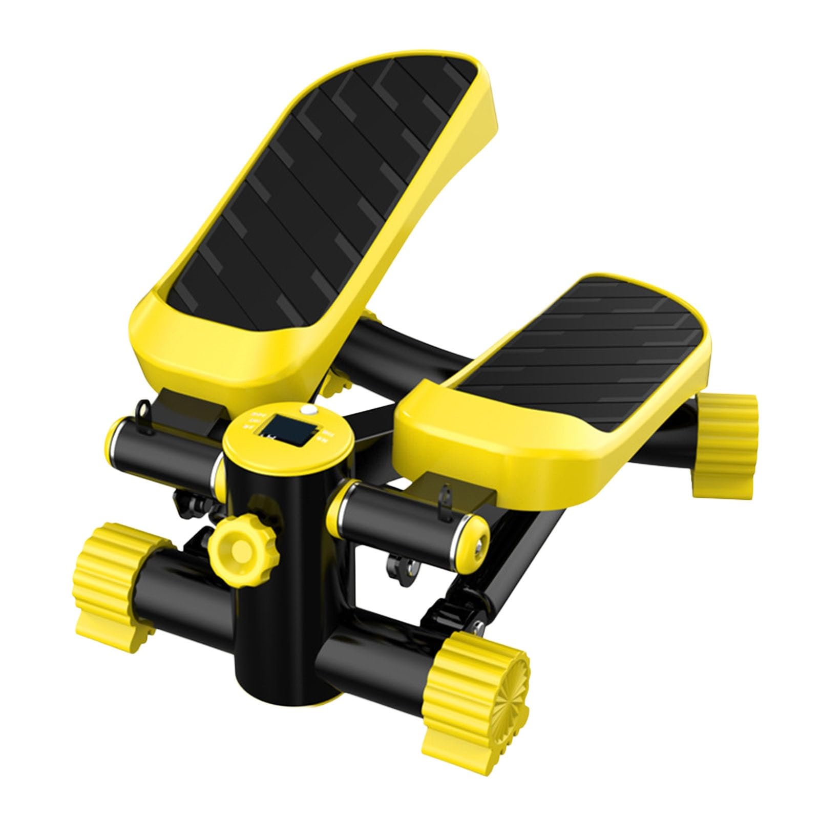 Stepper Do Ćwiczeń Mini Stepper, Wyciszenie Dźwięku Stepper Krokowy Z Monitorem LED Ładowność 330 Funtów Idealny Dla Wszystkich Ludzi Potrzebujących Ćwiczeń (Color : Yellow)