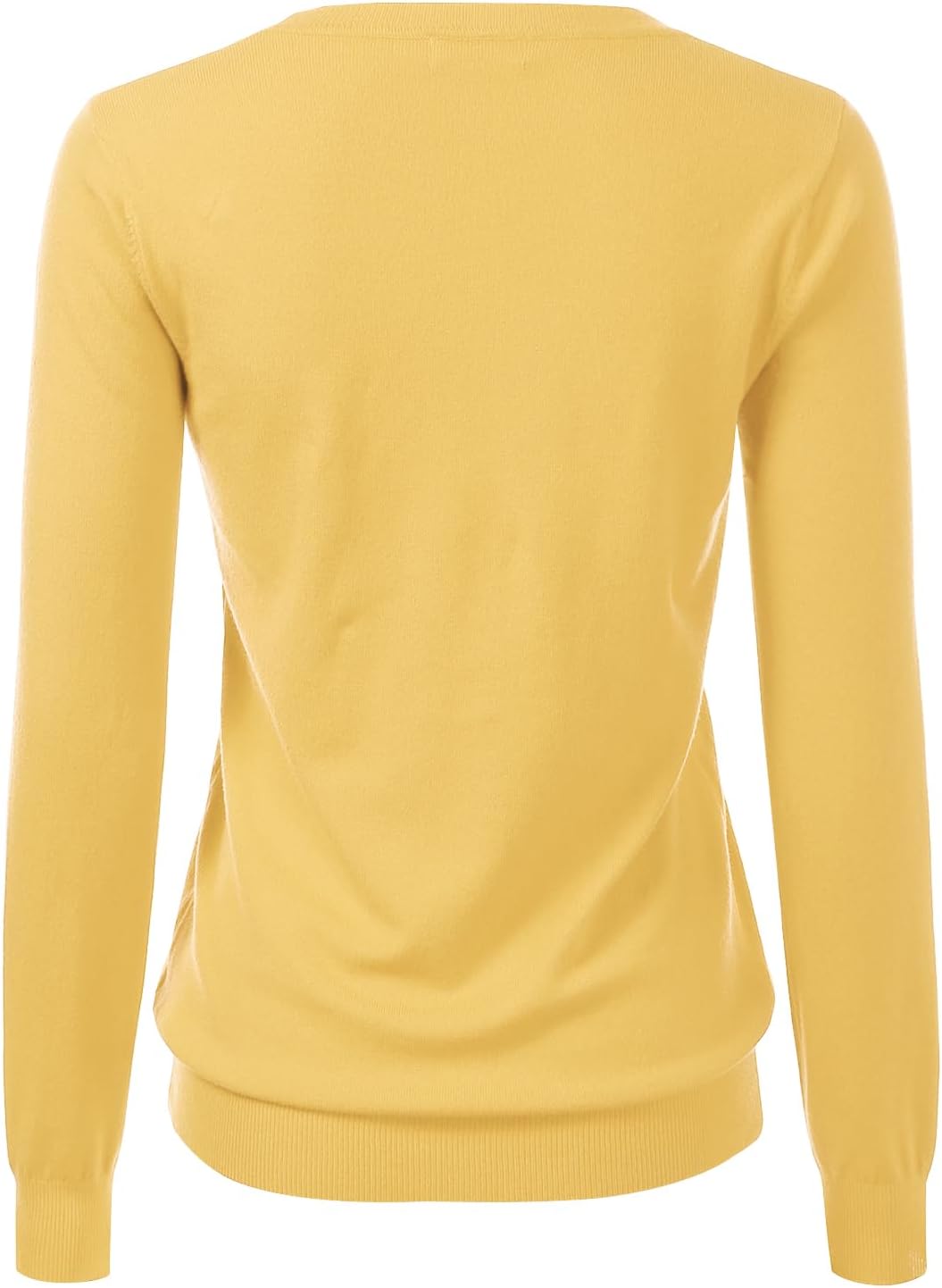 Women's V-Neck Long Sleeve Pullover Premium Soft Knitted Sweater (S-XXL) - Image 3