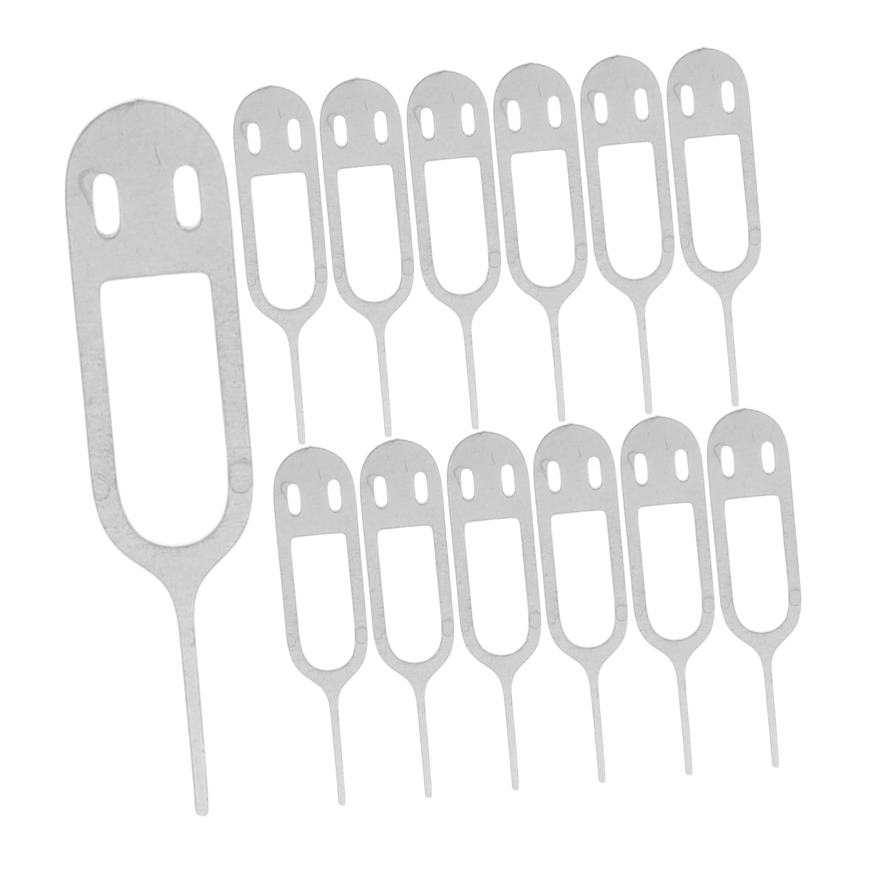 Gadpiparty 50piezas Expulsor De Pin De Tarjeta Sim De Acero Inoxidable De Herramienta para Extraer Pin De Tarjeta Sim para Diario Teléfonos Móviles