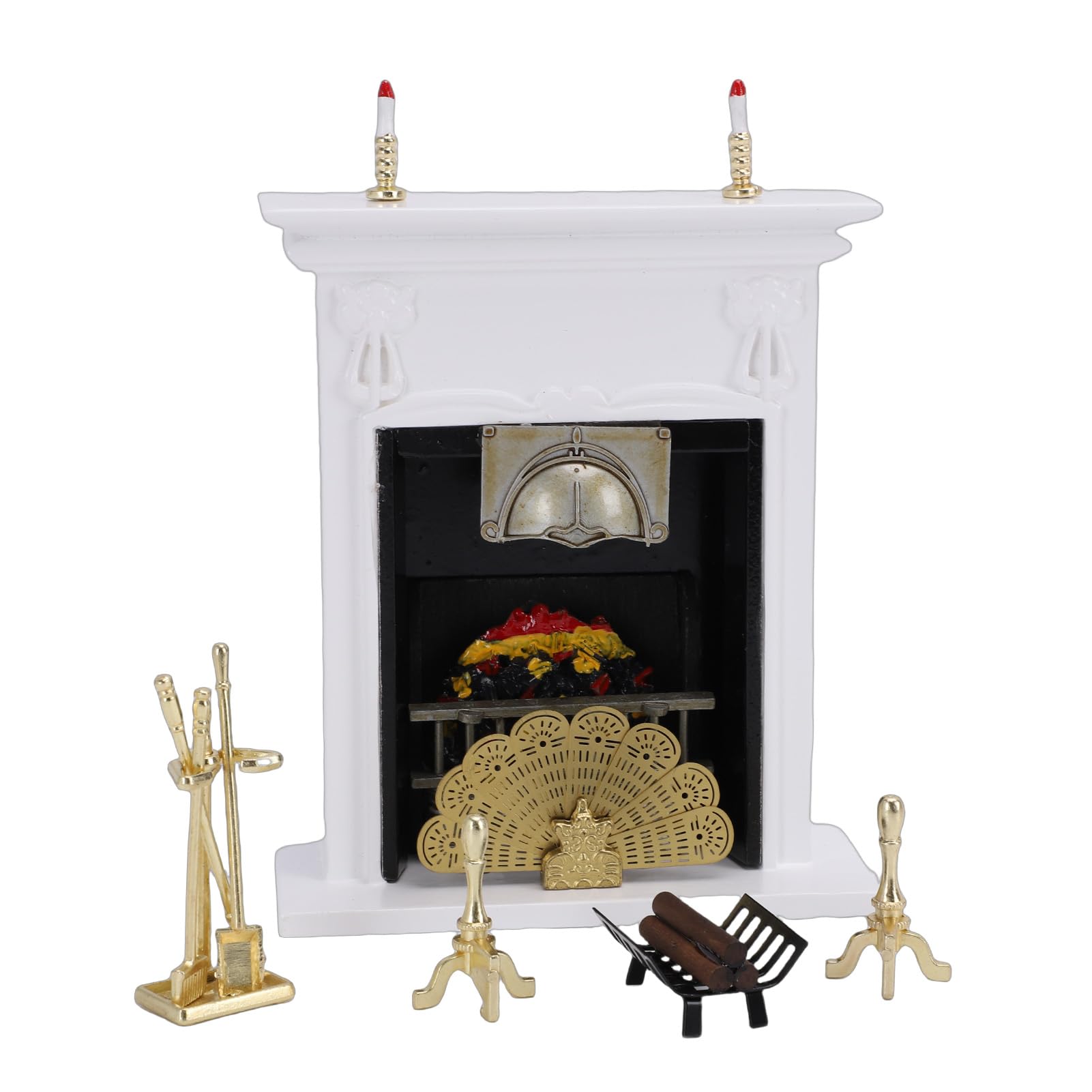 Generic Accessori in Miniatura per Caminetti per Box/Cover delle Bambole 1:12 per Micro Mobili, Decorazioni per la Casa in Miniatura Essenziali per Ragazze e Ragazzi