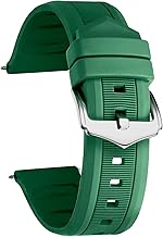 BINLUN Men's/Women's Replacement Silicone Sport Rubber Watch Strap (White/Red/Black/Blue/Orange/Green/Grey) (12mm/14mm/16mm/18mm/19mm/20mm/21mm/22mm/24mm)