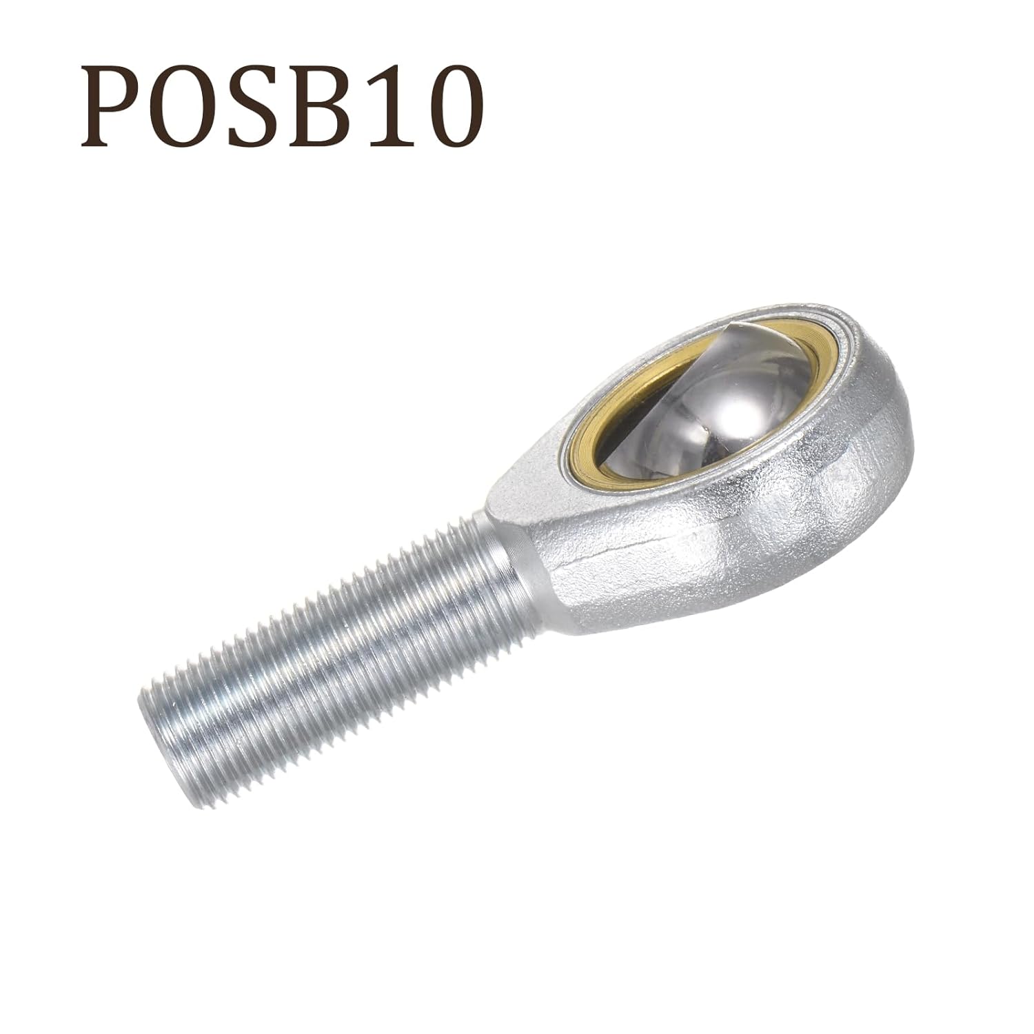 2pcs POSB10 Rod End Joint Bearing - [5/8" Bore, 5/8-18 UNF Left Hand Thread] Male Rod End with Jam Nuts, 45# Carbon Steel