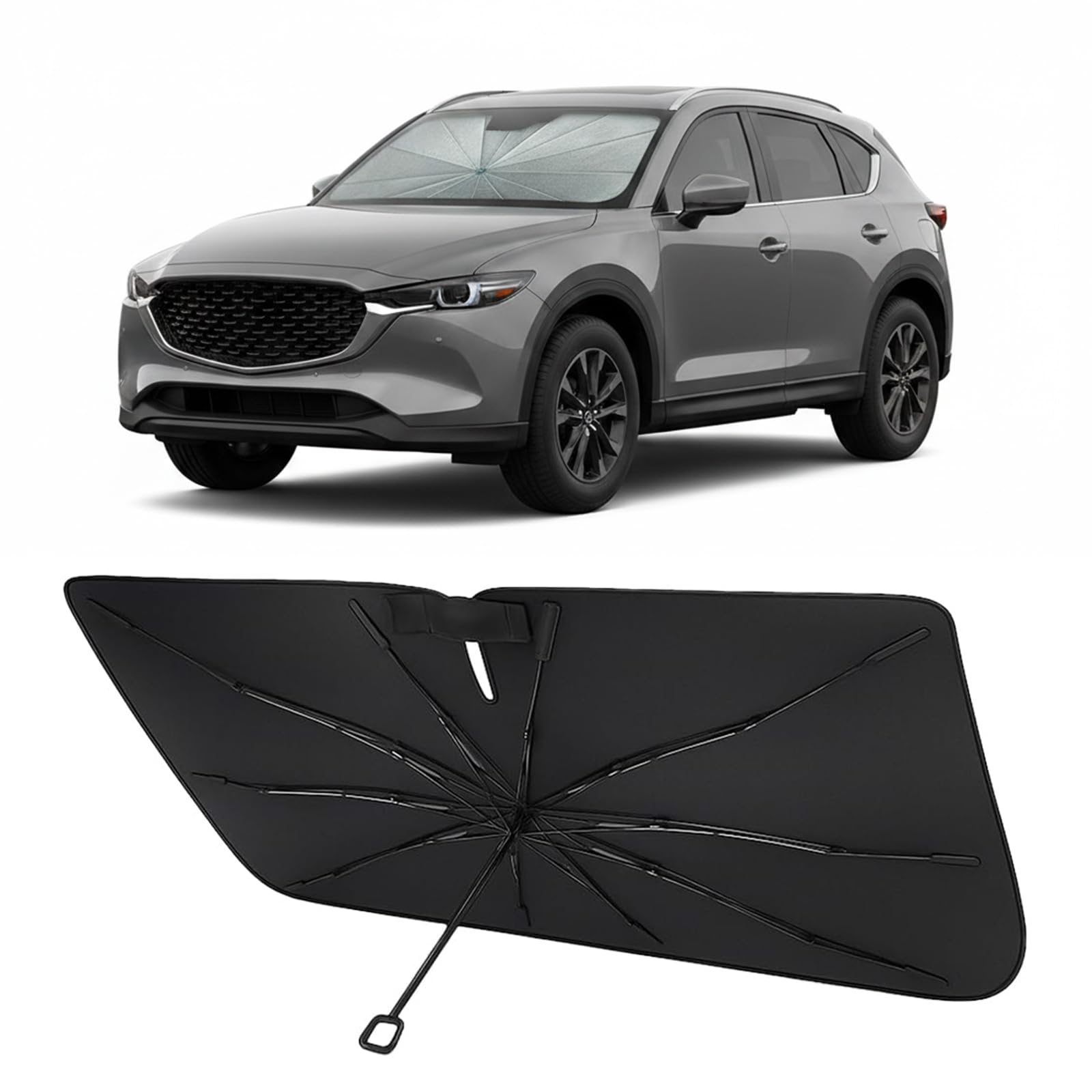 Proadsy Custom Fit Windshield Sun Shade Umbrella for 2017-2026 Mazda CX-5