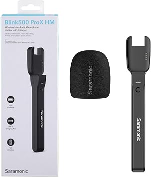 Saramonic Blink 500 Prox HM Handheld Holder for Blink 500 Prox Transmitters w/Windscreen, Mic Flag & Charging BLINK500PROXHM
