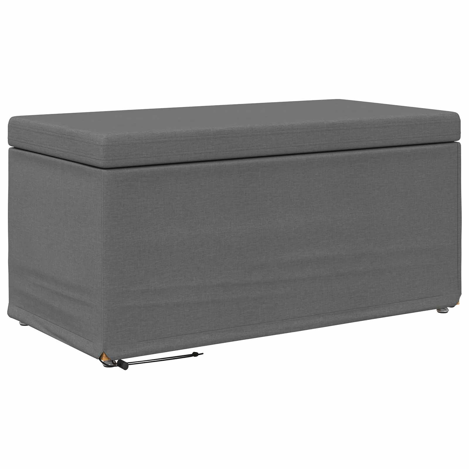 Tabouret gris foncé 81x41x40 cm en tissu et bois stratifié vidaXL au design moderne