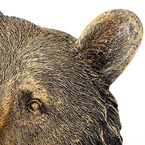 Sculpture murale tête d'ours en résine GRIRIW 20cm