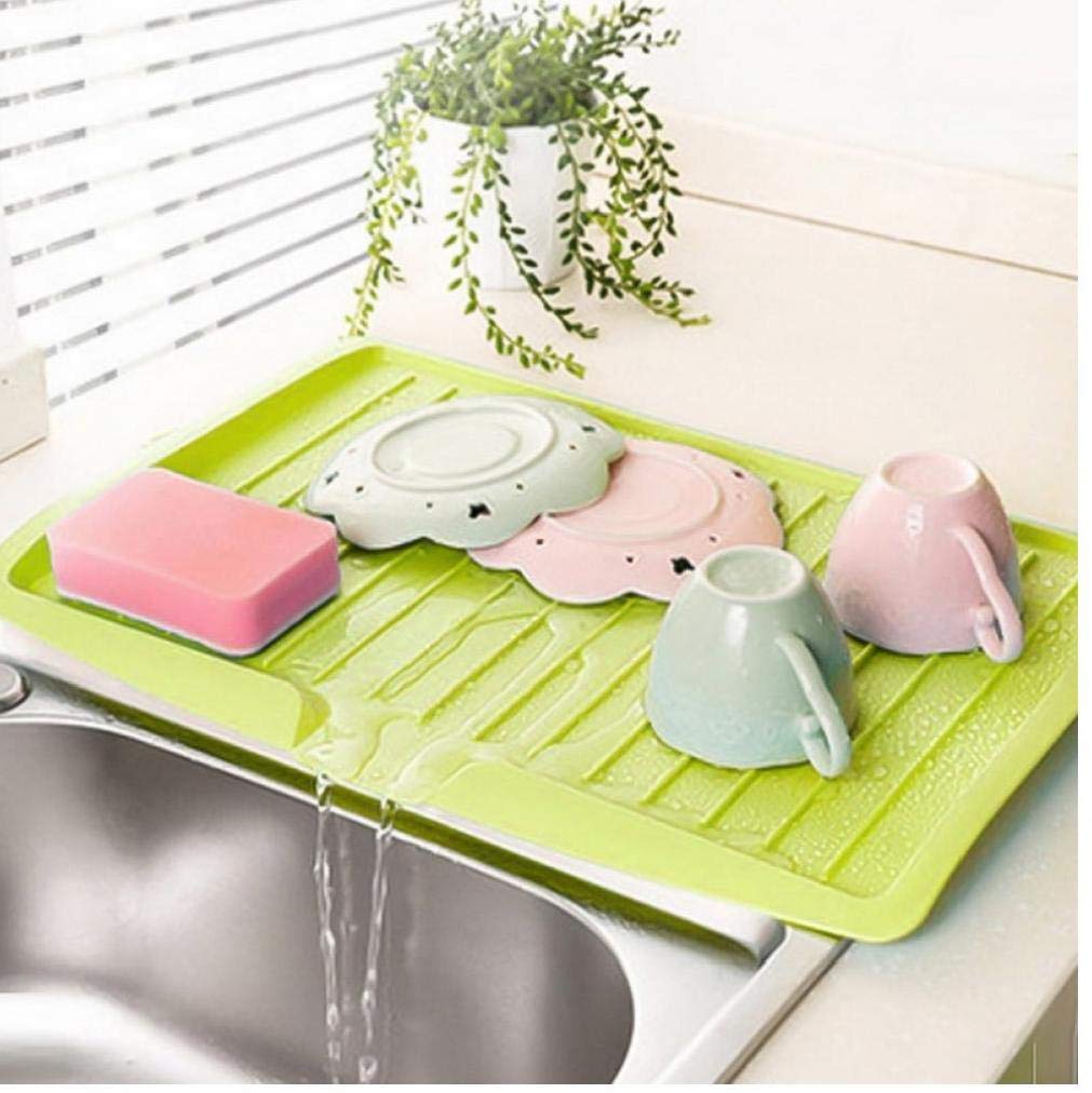Hotaden Kitchen Ware Cutlery Drip Plate Sink Kitchen Plastic Dish Drainer Tray Large Sink Drying Rack Worktop Storage Rack Organizer