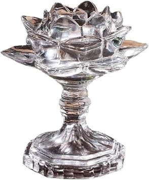 Buddha Pedestal Glass Cup Crystal Pedestal,Jinbao Lamp Holder