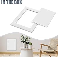 Vista 9 de Flamorrow Panel de acceso para paneles de yeso, puerta de acceso de fontanería, cubierta de orificio de pared autoadhesiva de 5 x 7 pulgadas