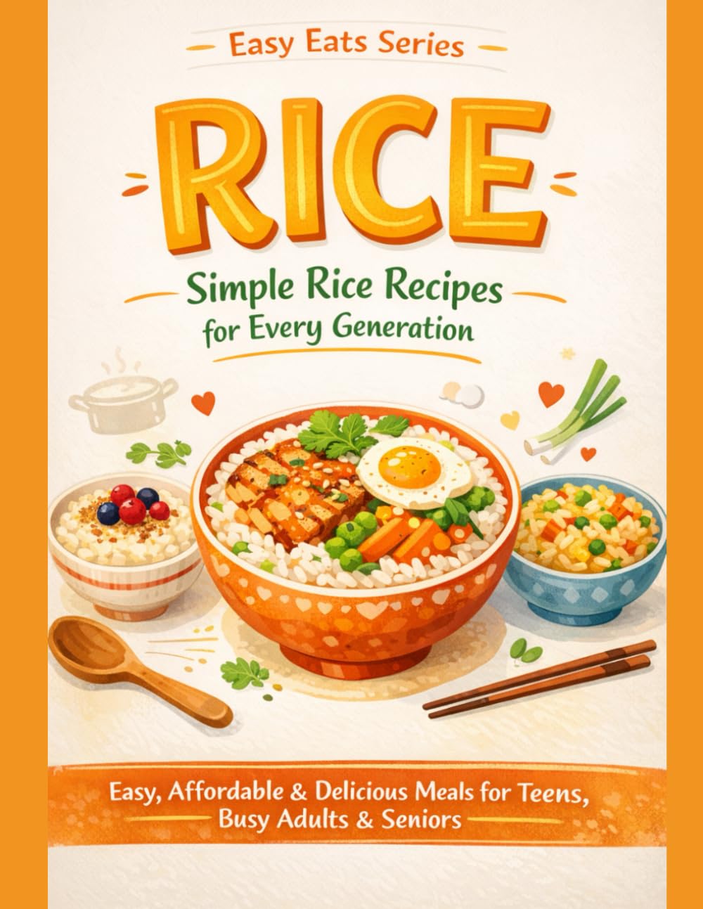 RICE: Simple Rice Recipes for Every Generation: Easy, Affordable & Delicious Meals for Teens, Busy Adults and Seniors (Easy Eats Series)