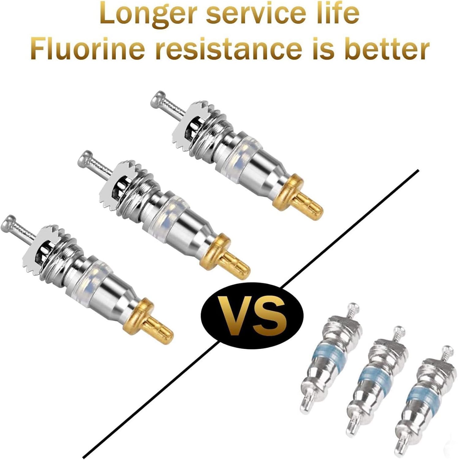 Small Ball Valves Cores Extractor Set Includes Brass Adapters Sealing Washers For R410A R22 32 Refrigerants Ports Use No Refrigerants Release Core Grabbers Tool