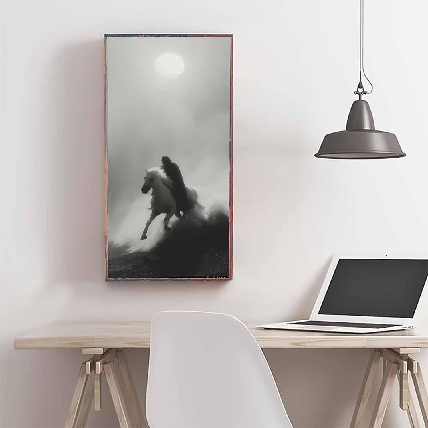 Zestawy artystyczne z motywem księżyca dla dorosłych, malarstwo diamentowe, rycerz, kryształowe zestawy artystyczne, dla dorosłych, dzieci, DIY, 5D, okrągłe, pełne wiercenie, klejnot, kropki, haft
