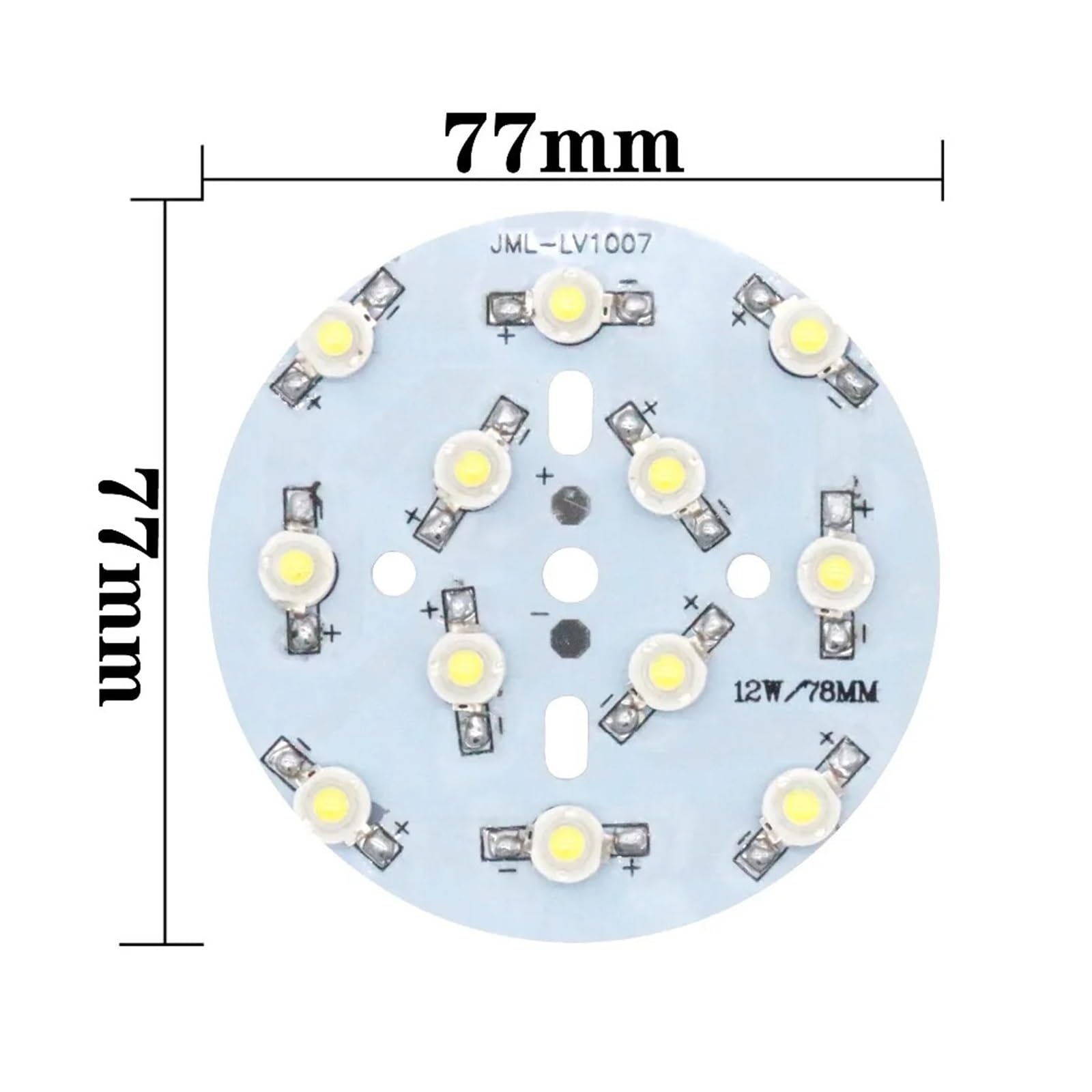1 pz 10W LED diodo COB SMD Lampadina LED Driver di Bordo Adatto per faretti LED faretti da Incasso Riparazione Fai da Te (Colore: Solo Chip 3W)