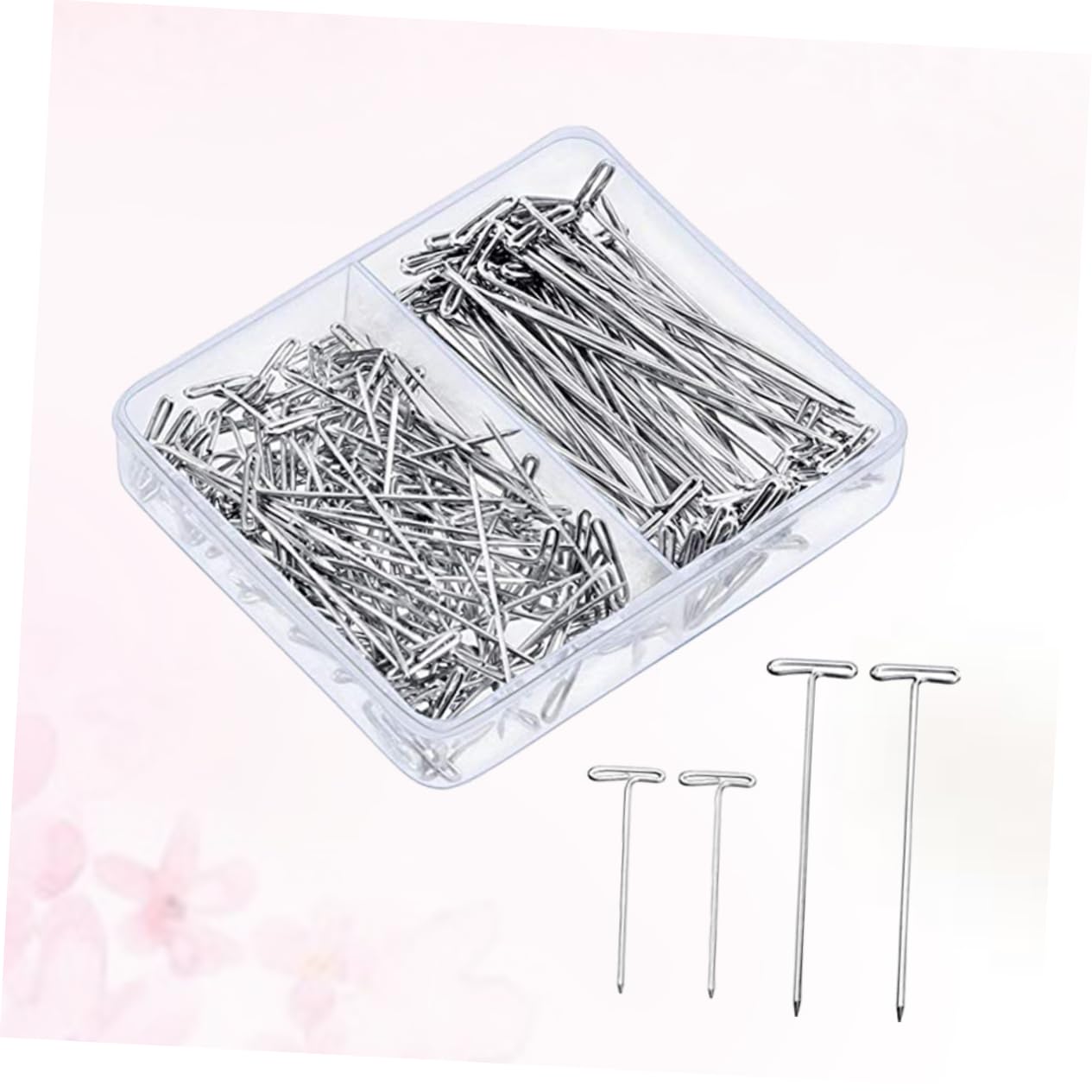 900piezas T- De Metal para Fijar Juego De Alfileres para Modelado y Manualidades Caja De Almacenamiento
