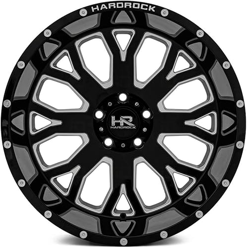 Miniatura 2 de 22x12 Hardrock Slammer XPosed Gloss Black Milled 5x150 ET-44 rueda ó llanta