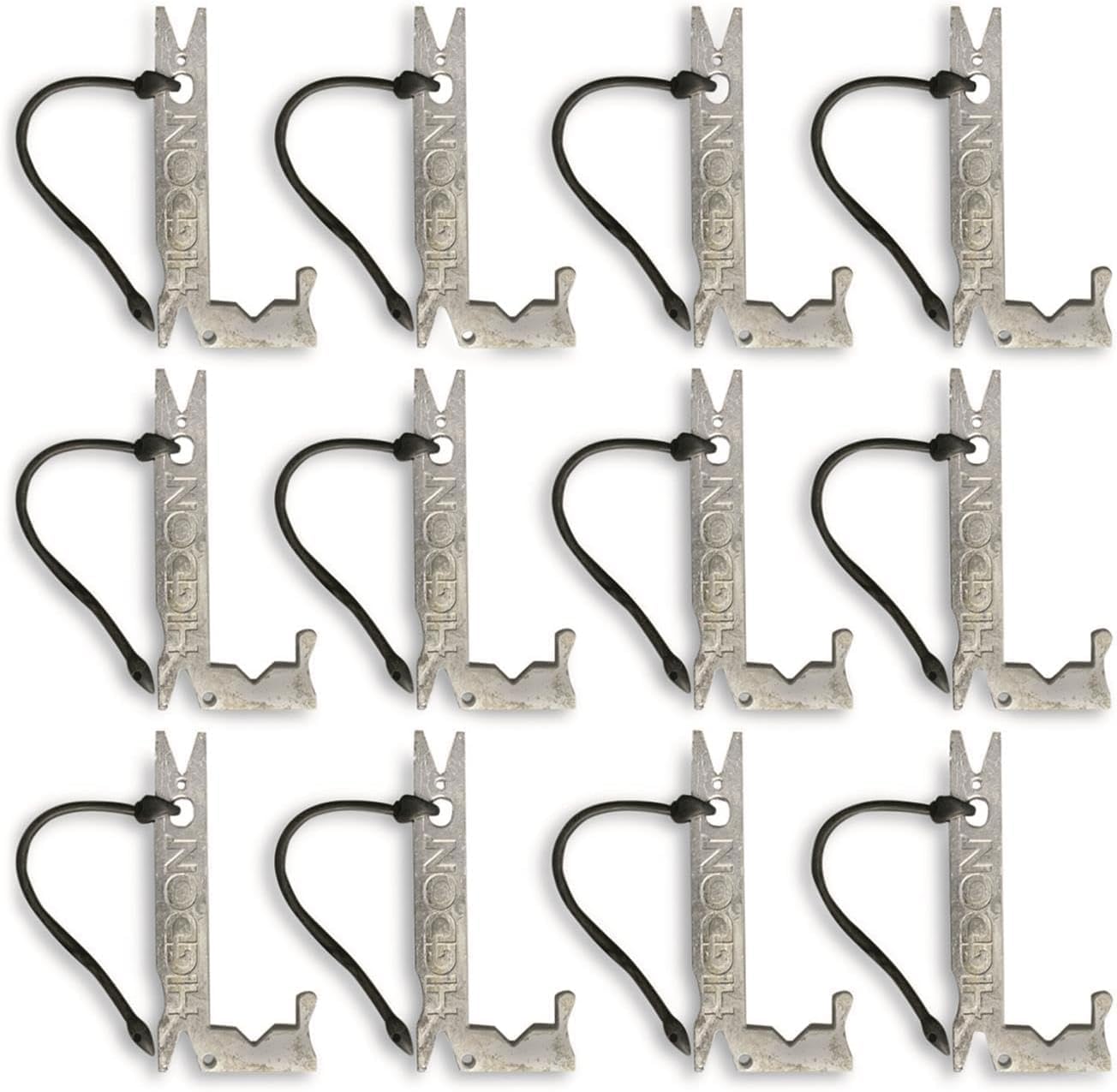 Higdon Outdoors J-Weight with Rubber Strap | Perfect Duck and Goose Decoy Rigging for Waterfowl Hunting | 12pk