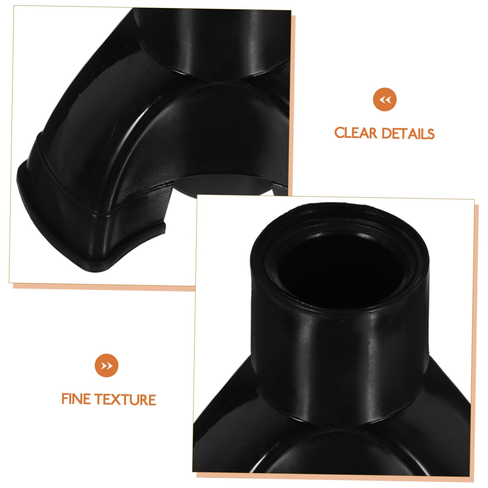 3 Sätze Krücken Beschützer Gehstock Wandern Schutz Tipps Gehen Stockspitzen Aus Gummi Trekkingstöcke Anti-rutsch-spitze Rohrspitzen Pvc Black 4 Stück * 3