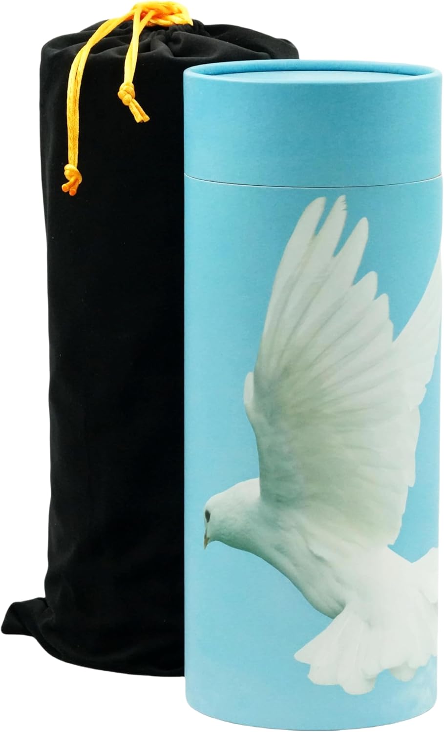 Casket Depot Memorial Collection Scattering Tube, Biodegradable Urn for Scattering Ashes, Eco Urn: Dove (Large Adult)