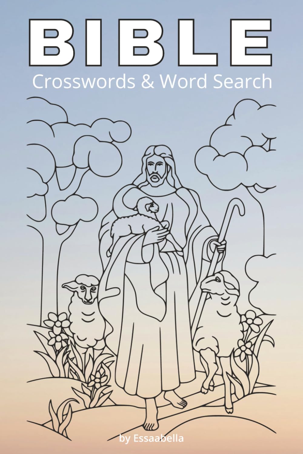 BIBLE Crosswords & Word Search: 160 Pages of Faith-Filled Fun: 40 Scriptural Crosswords and 40 Word Search Puzzles with Full Answer Keys